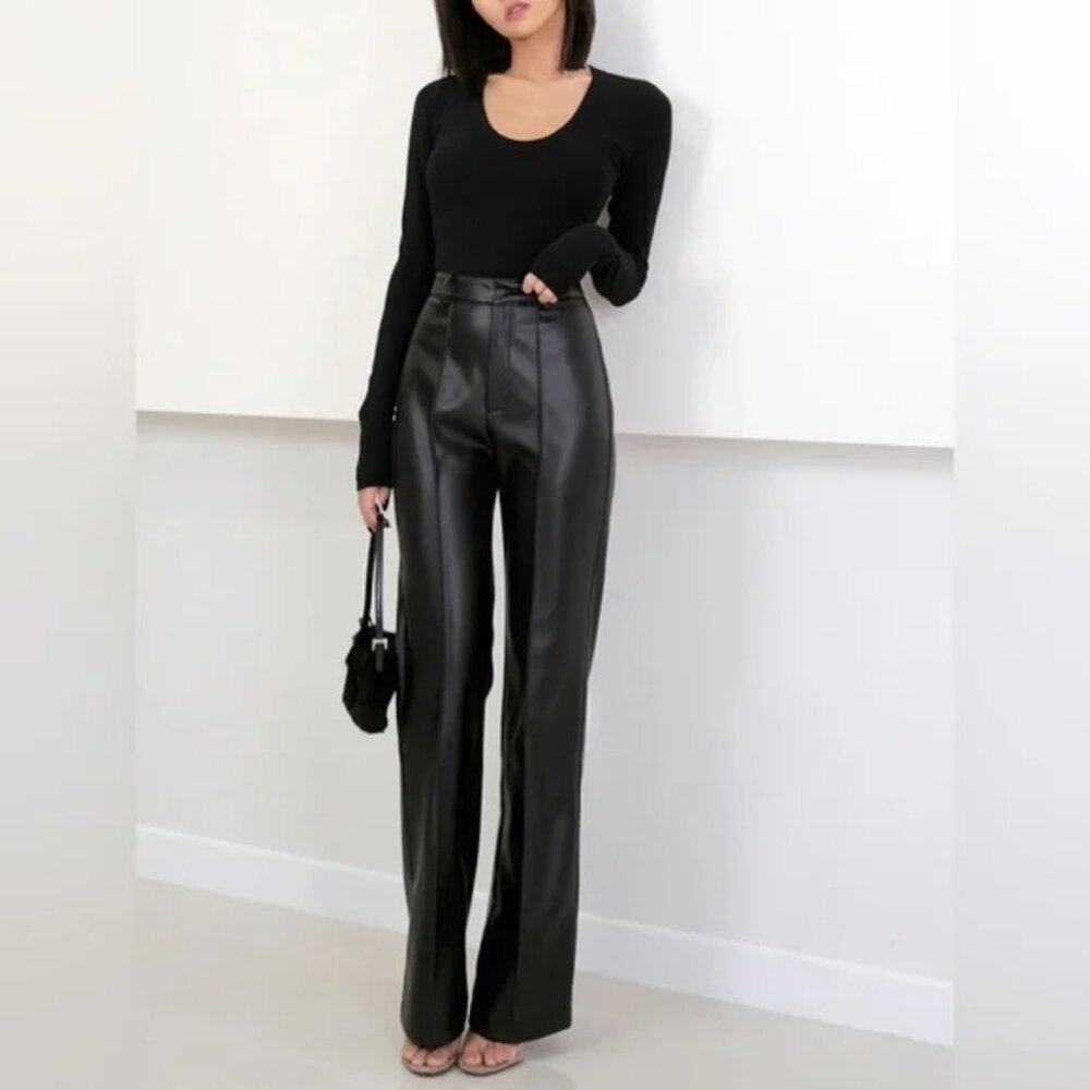 Commense Black Flare Pants